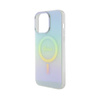 Guess IML Iridescent MagSafe - Etui iPhone 15 Pro (turkusowy) (GUHMP15LHITSQ)