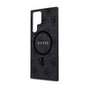 Guess 4G Collection Leather Metal Logo MagSafe - Etui Samsung Galaxy S24 Ultra (czarny) (GUHMS24LG4GFRK)