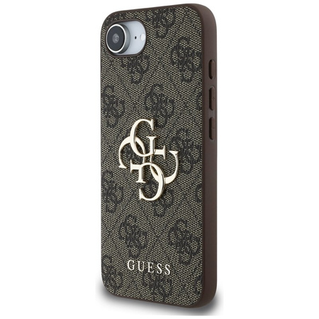 Guess 4G Big Logo - Etui do iPhone 16e (brązowy) (GUHCPSE44GMGBR)