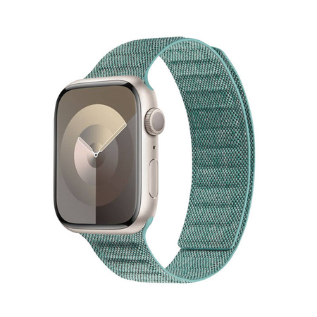 Crong Melange - Pasek magnetyczny do Apple Watch 44/45/46/49 mm (turkusowy melanż) (CRG-44MEL-TRQ)