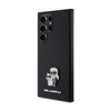 Karl Lagerfeld Saffiano Karl & Choupette Metal Pin - Etui Samsung Galaxy S24 Ultra (czarny) (KLHCS24LPSAKCMPK)