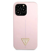 Guess Silicone Triangle Logo - Etui iPhone 13 Pro Max (liliowy) (GUHCP13XSLTGU)