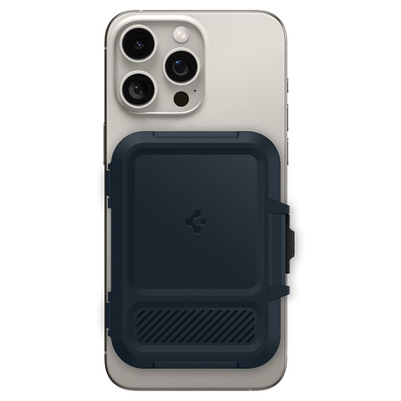Spigen Lock Fit MagSafe - Portfel magnetyczny (Metal Slate) (AFA08526)
