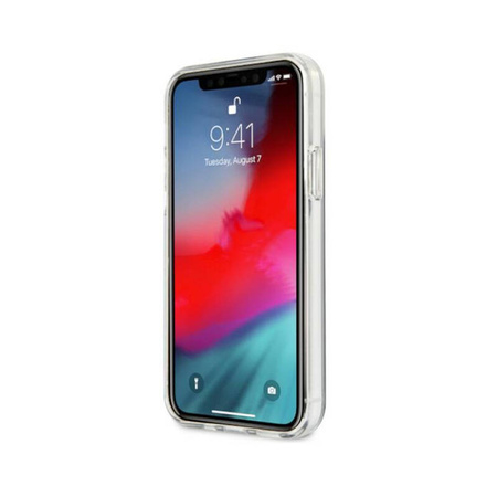 BMW Motorsport Tricolor - Etui iPhone 12 Pro Max (przezroczysty) (BMHCP12LSKTGT)