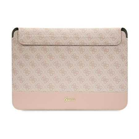 Guess 4G Stripe Metal Logo Computer Sleeve - Etui na notebooka 14" (Różowy) (GUCS14PS4SGP)