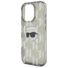 Karl Lagerfeld IML Karl Head Electroplated - Etui iPhone 16 Pro (czarny) (KLHCP16LHKLPKHK)