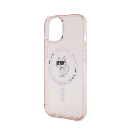 Karl Lagerfeld IML Choupette MagSafe - Etui iPhone 15 (różowy) (KLHMP15SHFCCNOP)