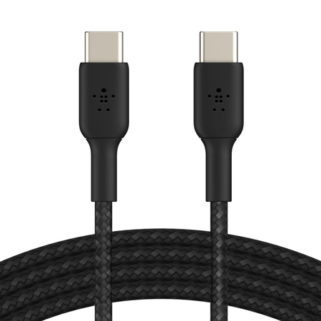 Belkin Kabel USB C na USB C 60W oplot, czarny 0,15m (CAB004BT0MBK)