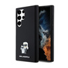 Karl Lagerfeld Silicone Karl & Choupette Metal Pin - Etui Samsung Galaxy S24 Ultra (czarny) (KLHCS24LSMHKCNPK)