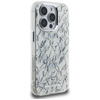 Karl Lagerfeld IML Karl Script Pattern MagSafe - Etui iPhone 16 Pro Max (biały) (KLHMP16XHMSPUSH)