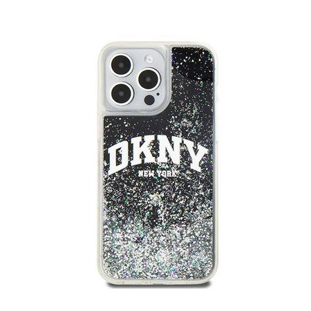 DKNY Liquid Glitter Big Logo - Etui iPhone 14 Pro Max (czarny) (DKHCP14XLBNAEK)