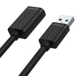 Unitek Kabel Przewód Przejściówka Przedłużacz USB-A 2.0 AM-AF 3m Czarny (Y-C417GBK)