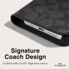 Coach Folio Signature C Case - Etui 2w1 z klapką iPhone 15 Pro (Charcoal) (CH052704)