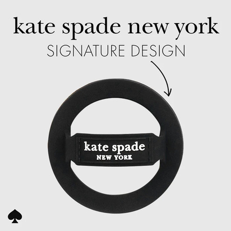 Kate Spade New York Magnetic Loop Grip - Uchwyt MagSafe na palec (Black) (KS053398)