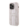 Guess 4G Printed Stripes MagSafe - Etui iPhone 15 Pro (różowy) (GUHMP15LP4RPSP)