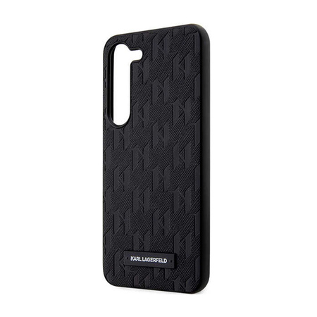 Karl Lagerfeld Saffiano Monogram Metal Logo - Etui Samsung Galaxy S24+ (czarny) (KLHCS24MSAKLHPK)