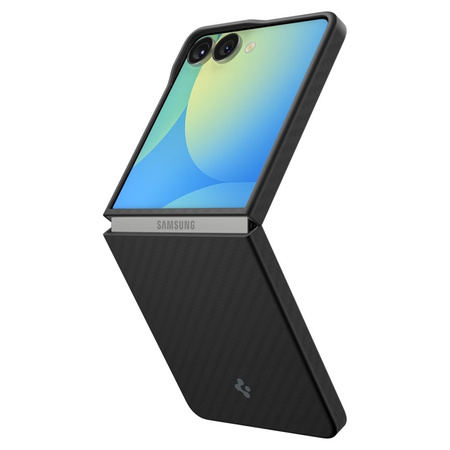 Spigen Airskin Aramid - Etui do Samsung Galaxy Z Flip 7 (Black) (ACS09564)