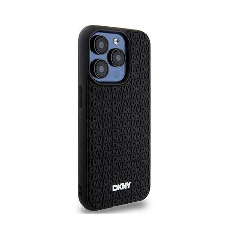 DKNY 3D Rubber Repeat Pattern - Etui iPhone 15 Pro Max (czarny) (DKHCP15X3DRPWK)