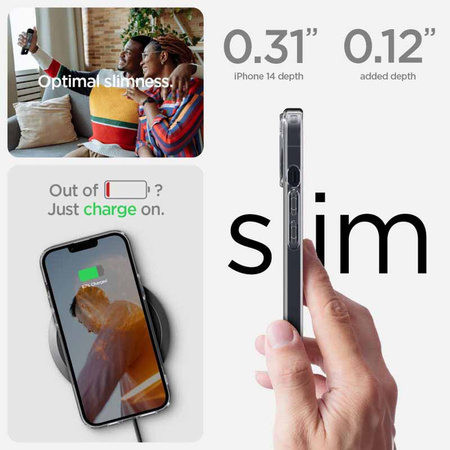 Spigen Ultra Hybrid -  Etui do iPhone 14 (Przezroczysty) (ACS05040)