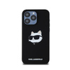 Karl Lagerfeld Silicone Choupette Head MagSafe - Etui iPhone 15 Pro (czarny) (KLHMP15LSCHPPLK)