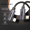 Unitek kabel przewód USB-C PD 100W 90 stopni czarny (C14147ABK01-0.5M)