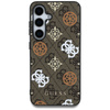 Guess 4G Printed Colored Peony Pattern MagSafe - Etui do Samsung Galaxy S25 (brązowy) (GUHMS25SP4PWPW)
