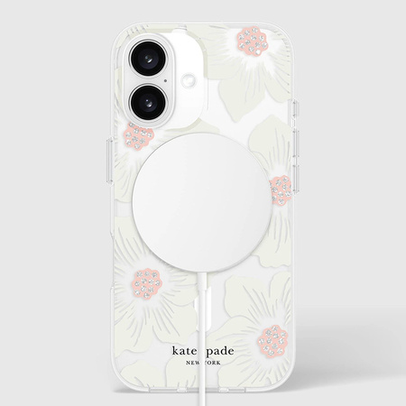 Kate Spade New York Protective MagSafe - Etui iPhone 16 (Hollyhock Floral) (KS054344)