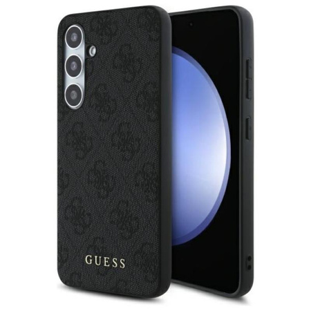 Guess 4G Metal Gold Logo - Etui Samsung Galaxy S24 FE (szary) (GUHCS24FEG4GFGR)