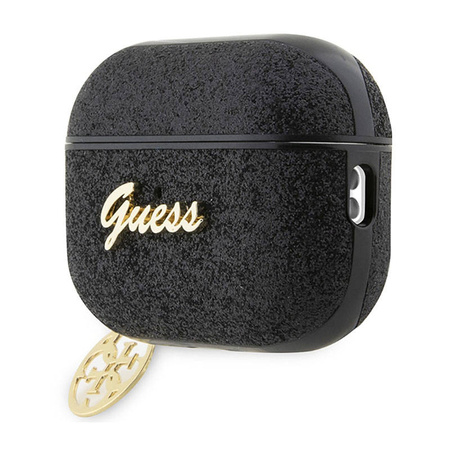 Guess 4G Glitter Flake - Etui AirPods Pro 2 (czarny) (GUAP2GLGSHK)