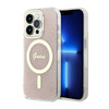 Guess 4G MagSafe - Etui iPhone 14 Pro (Różowy) (GUHMP14LH4STP)