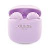 Guess True Wireless Script Logo BT5.3 - Słuchawki TWS + etui ładujące (fioletowy) (GUTWST26PSU)