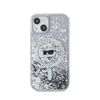 Karl Lagerfeld Liquid Glitter Choupette Head MagSafe - Etui iPhone 15 / 14 / 13 (przezroczysty) (KLHMP15SLGCHSGH)