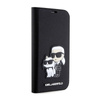 Karl Lagerfeld Booktype NFT Saffiano Karl & Choupette - Etui iPhone 14 Pro (Czarny) (KLBKP14LSANKCPK)