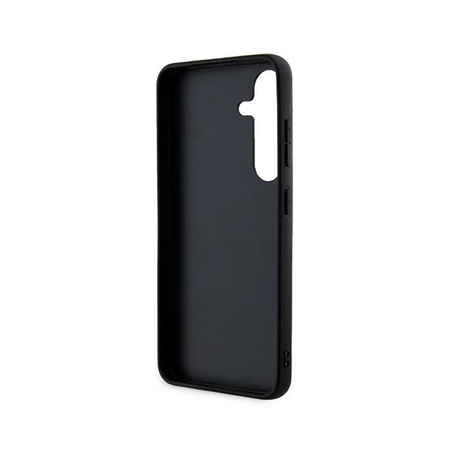 Guess 4G Metal Gold Logo - Etui Samsung Galaxy S24 (czarny) (GUHCS24SG4GFGR)