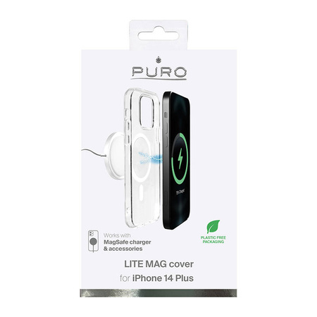 PURO LITEMAG - Etui iPhone 14 Plus MagSafe (przezroczysty) (IPC1467LITEMAGTR)