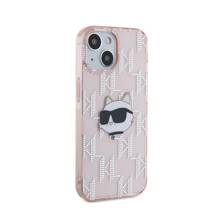 Karl Lagerfeld IML Choupette Head & Monogram - Etui iPhone 13 (różowy) (KLHCP13MHKLPCHP)