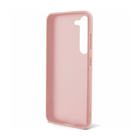 Guess Glitter Flakes Metal Logo Case - Etui Samsung Galaxy S24+ (różowy) (GUHCS24MHGGSHP)