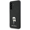 Karl Lagerfeld Fixed Glitter Ikonik Logo Metal Pin - Etui do Samsung Galaxy A36 5G (czarny) (KLHCSA36GKNPSK)