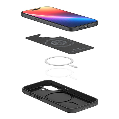 Spigen Thin Fit Mag MagSafe - Etui do iPhone 17 (Black) (ACS10373)