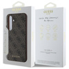 Guess 4G Metal Gold Logo - Etui Samsung Galaxy S24 FE (brązowy) (GUHCS24FEG4GFBR)