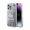 Hello Kitty Liquid Glitter Charms Kitty Head - Etui iPhone 15 Pro Max (srebrny) (HKHCP15XLIKHET)