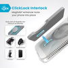 Speck Presidio Perfect-Clear Grip ClickLock & MagSafe - Etui iPhone 16 Pro (Clear / Chrome Finish / Serene Silver) (150704-3199)