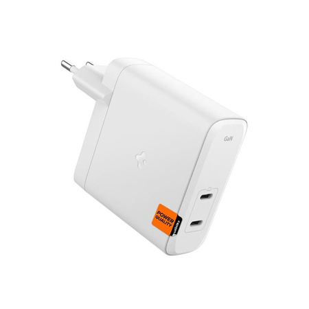 Spigen ArcStation Pro GaN-1402 - Ładowarka sieciowa 2x USB-C 140W (Biały) (ACH06033)