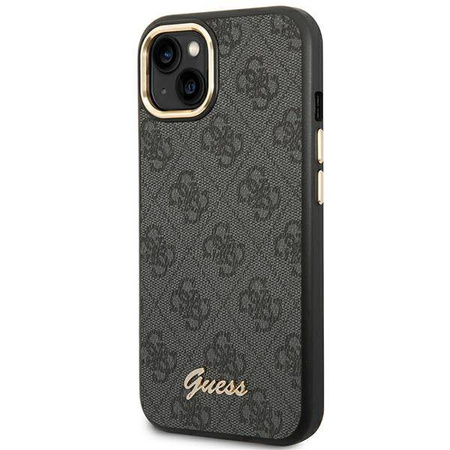 Guess 4G Metal Camera Outline Case – Etui iPhone 14 Plus (Czarny) (GUHCP14MHG4SHK)
