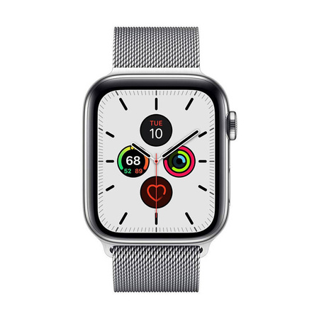 Crong Milano Steel - Pasek ze stali nierdzewnej do Apple Watch 38/40/41/42 mm (srebrny) (CRG-40MST-SLV)