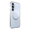 Speck Presidio Perfect-Clear Magnet - Etui Samsung Galaxy S25+ / S24+ MagSafe (Clear / Chrome Finish / Serene Silver) (150885-3199)