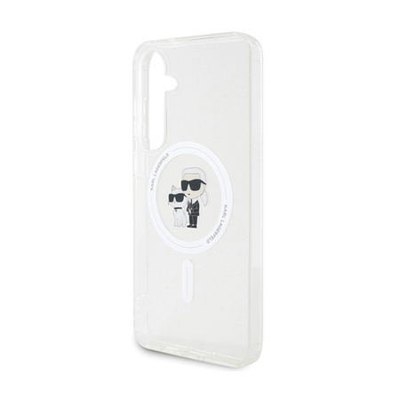 Karl Lagerfeld IML Karl & Choupette MagSafe - Etui Samsung Galaxy S24 (przezroczysty) (KLHMS24SHGKCNOT)