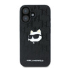 Karl Lagerfeld Monogram Choupette Head Pin - Etui iPhone 16 (czarny) (KLHCP16SPGKLCHPK)
