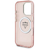 Guess IML Metal Mountain Logo MagSafe - Etui do iPhone 16 Pro Max (różowy) (GUHMP16XHFGTMSLSP)