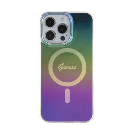 Guess IML Iridescent MagSafe - Etui iPhone 15 Pro Max (kolorowy) (GUHMP15XHITSK)